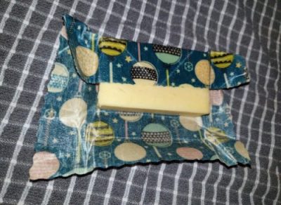 Wax Food Wrap containing cheese