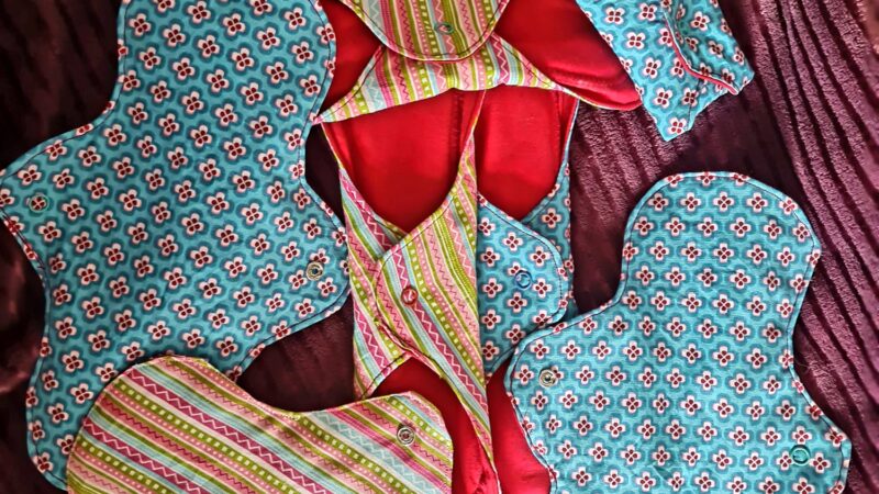 Home made sanitary towels / menstrual pads, by Cathrene