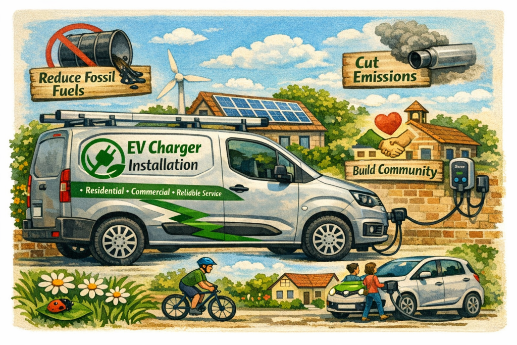 An image of an EV Charger Installation Van